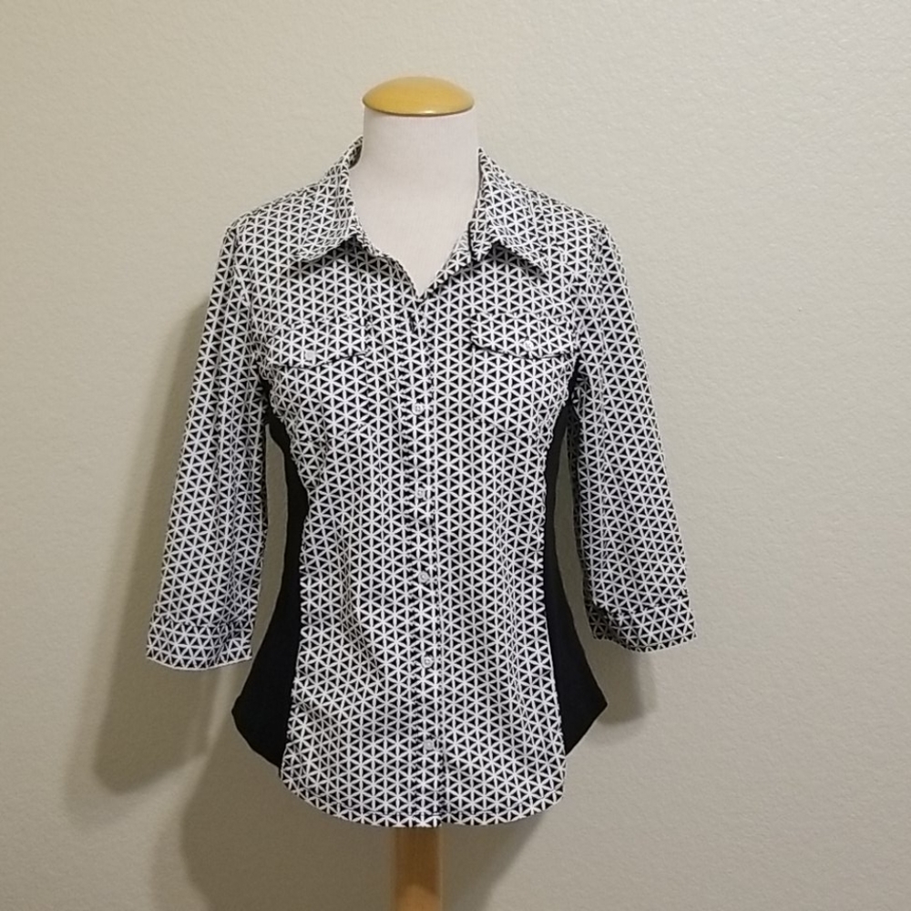 Christopher & Banks Button Down Petite Top